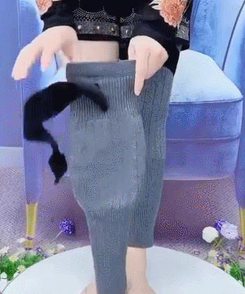 Extended Cashmere-Lined Thermal Knee Warmers – Extra-Long Stay-Put Winter Leg Covers