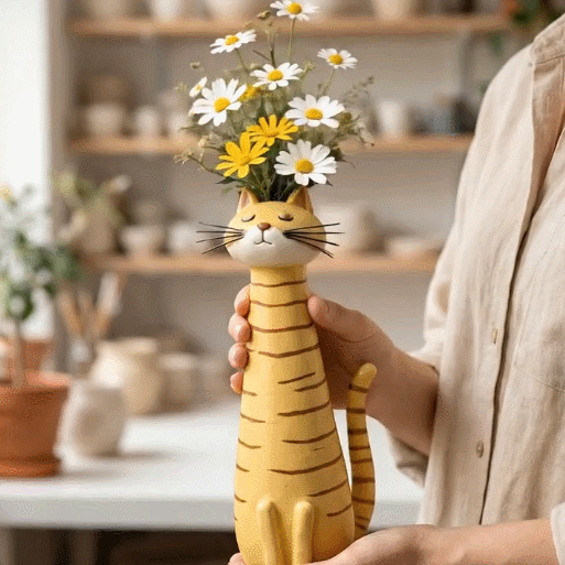 💖🎁2026 Mother's Day Gifts 50% Off--😻Quirky Cat Vase