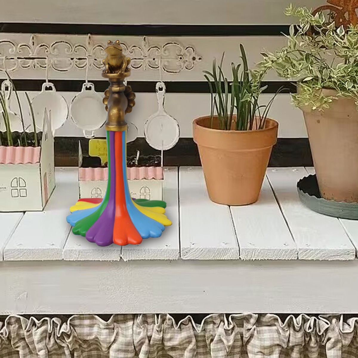 Frog Rainbow Faucet Ornament