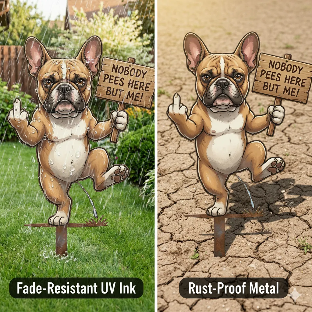 Funny Metal Garden Sign