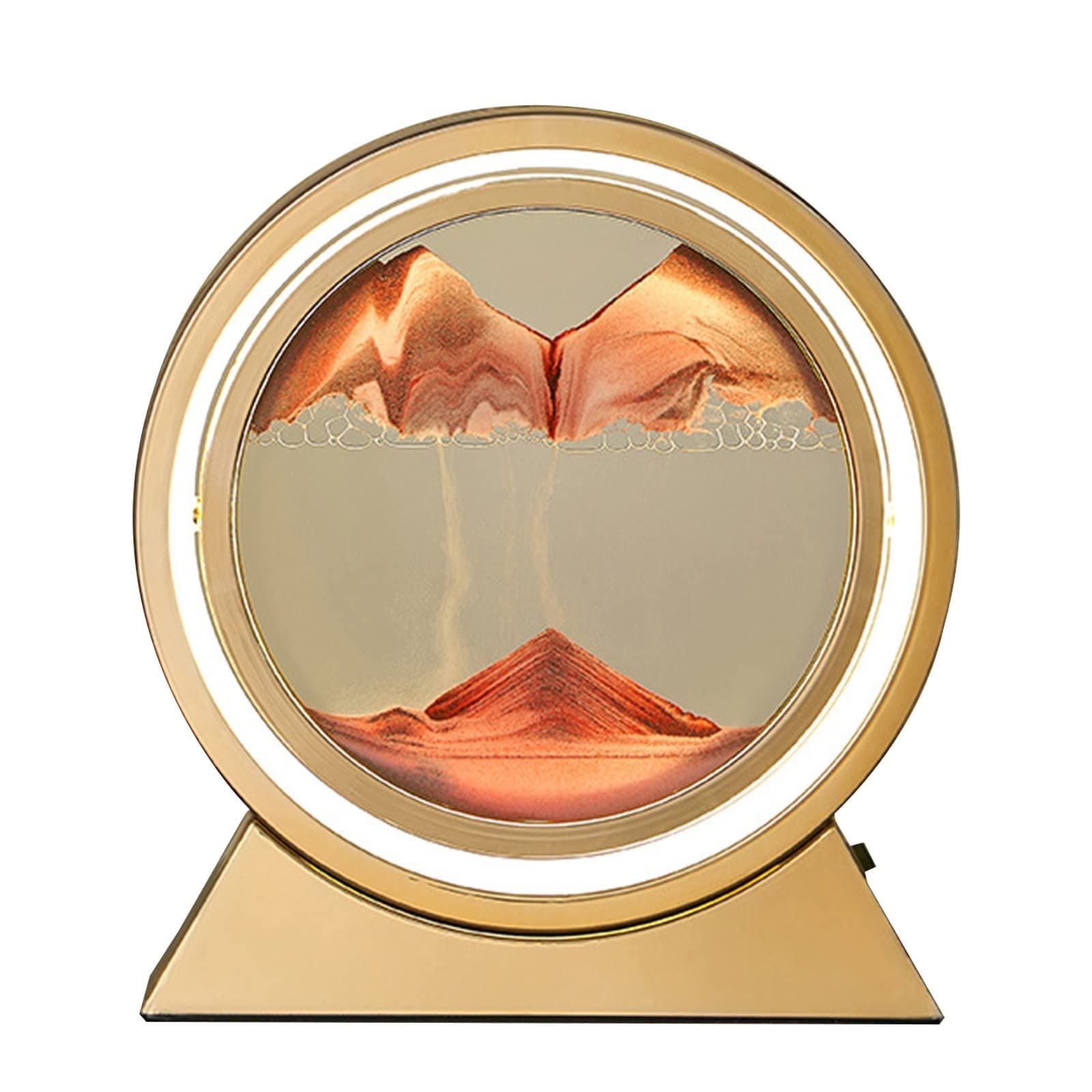 LED Light Creative Quicksand Table Lamp