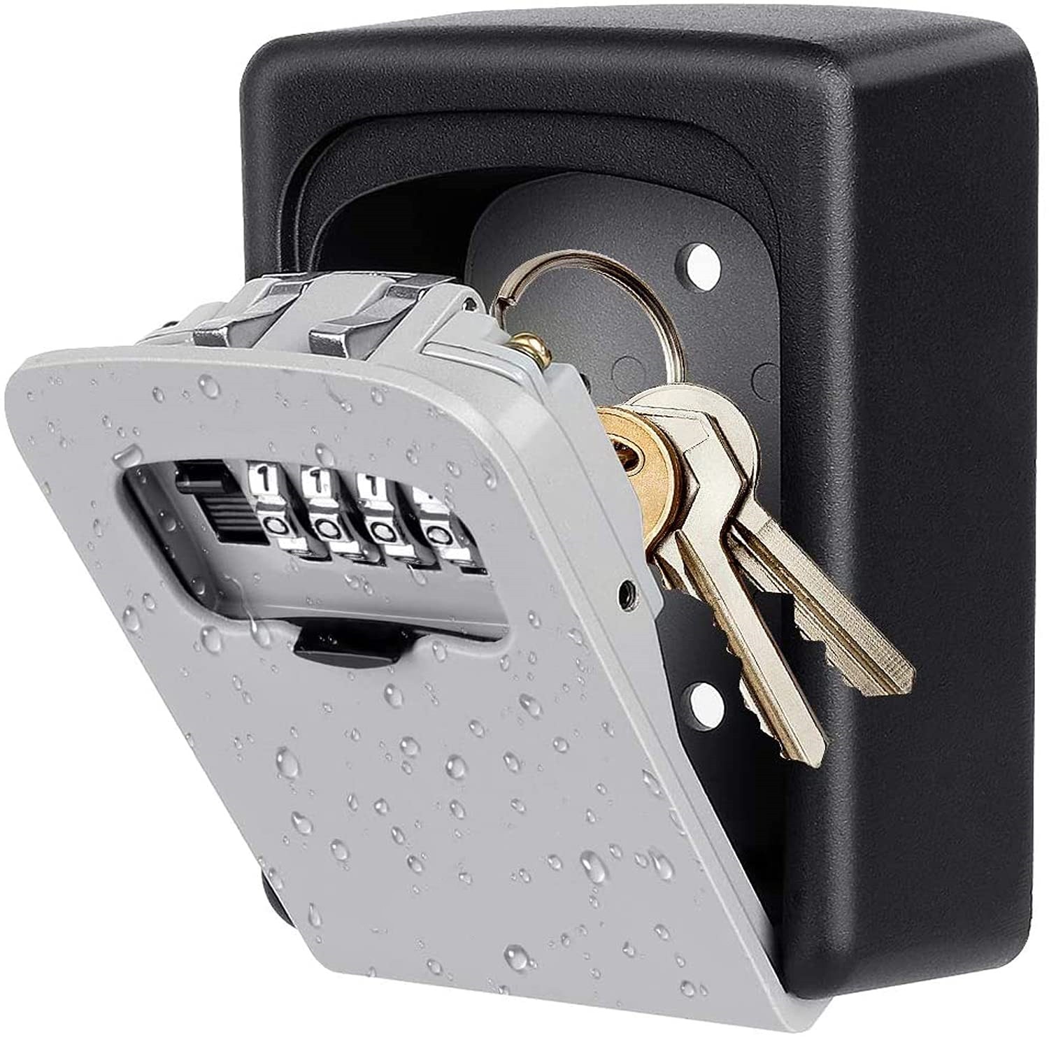 Full Metal Shell Combination Lock Key Box