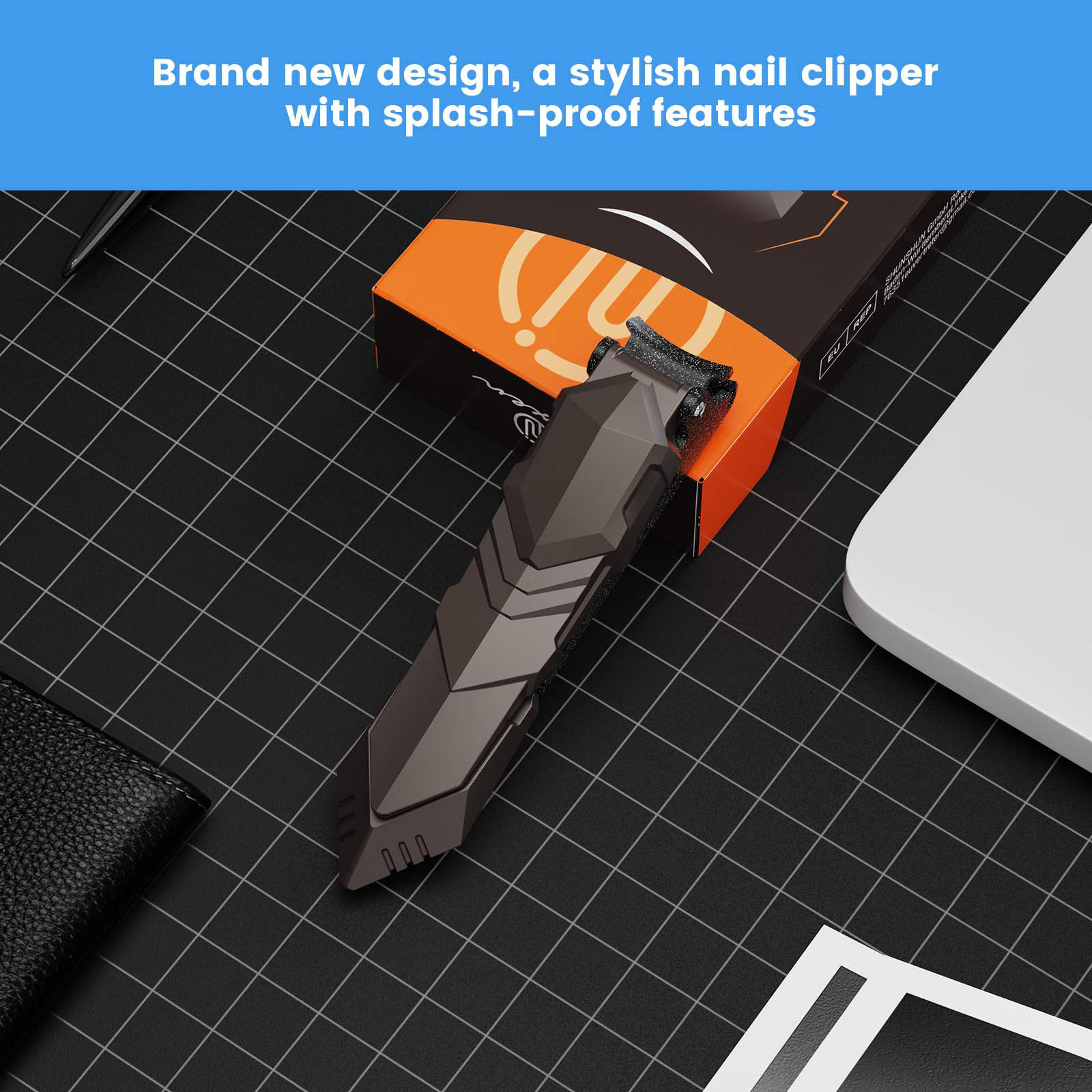 Super Sharp Splash-Proof Self-Retracting Nail Clippers For Thick Nails