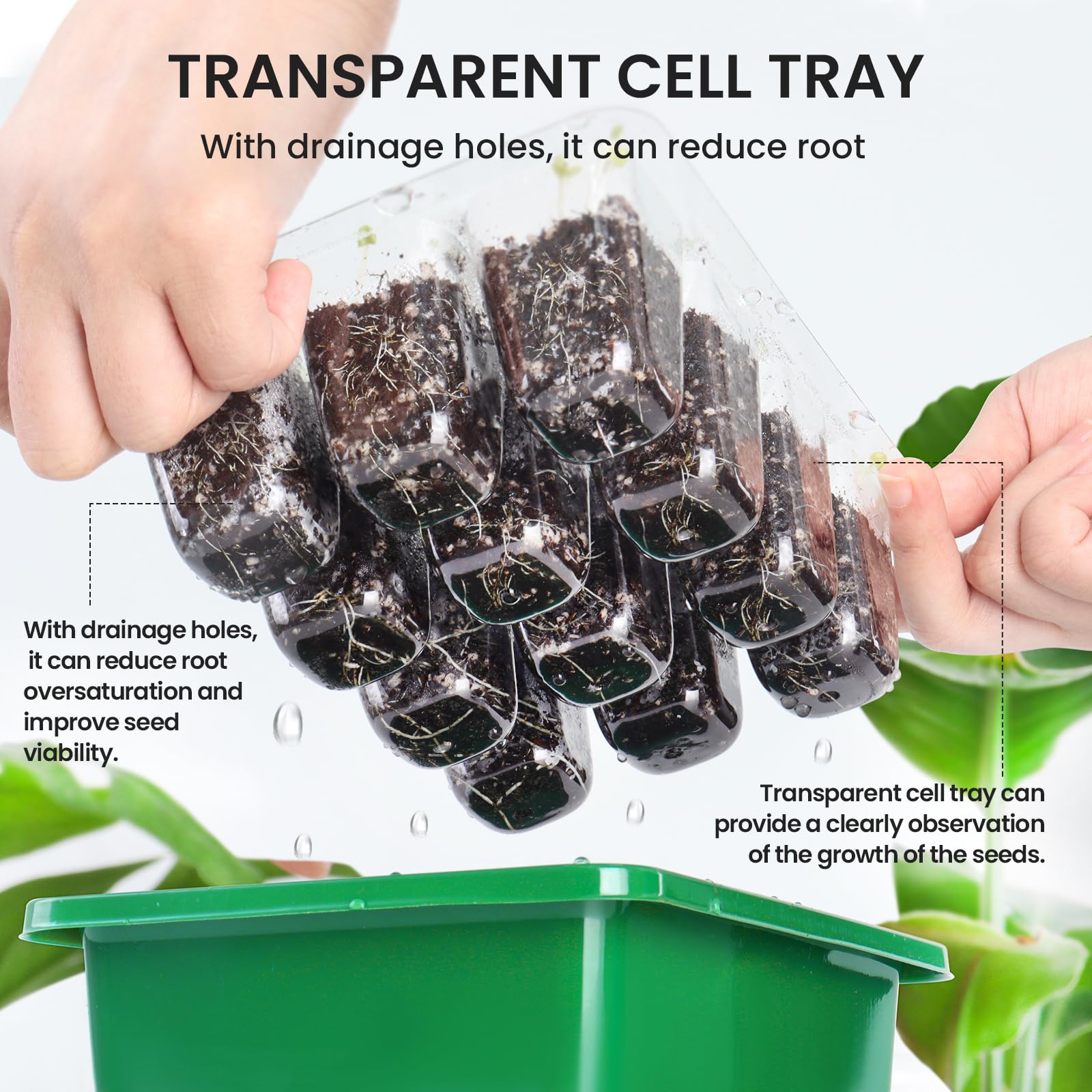 🔥Last Day Promotion 49% OFF🔥Seed Starter Trays with Grow Light