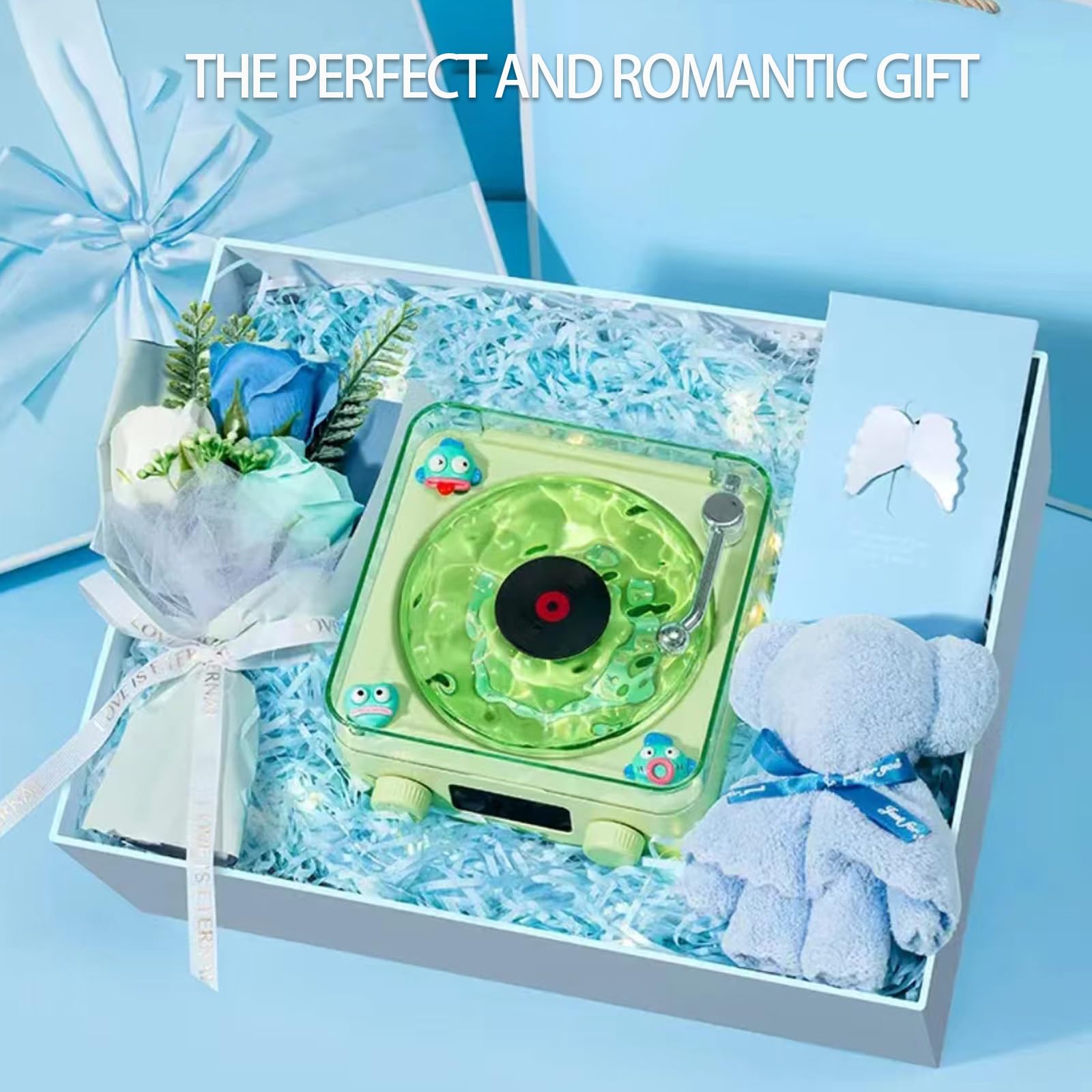 Retro-Style Waves Vinyl Bluetooth Speaker