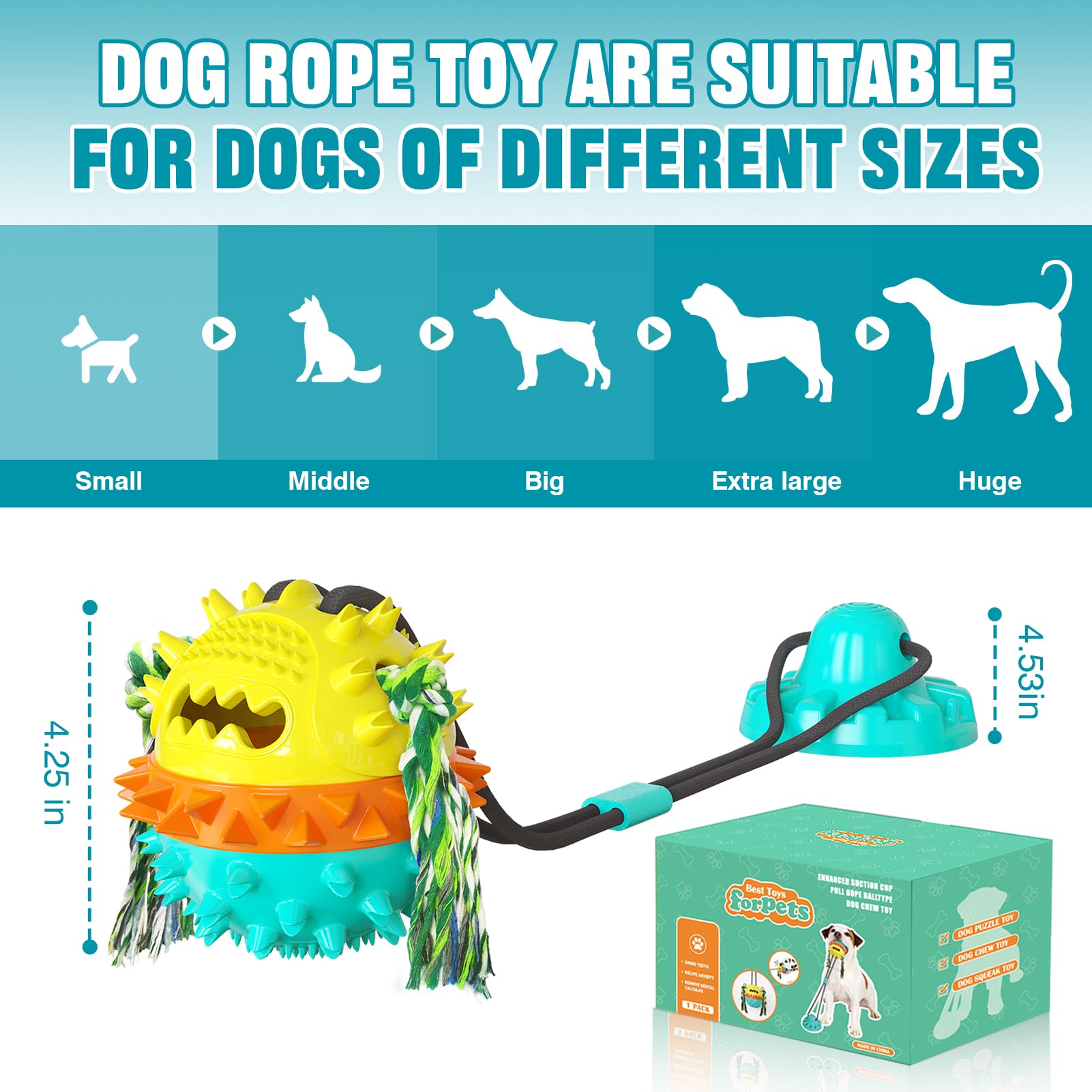 Suction cup toys for dogs who like to chew