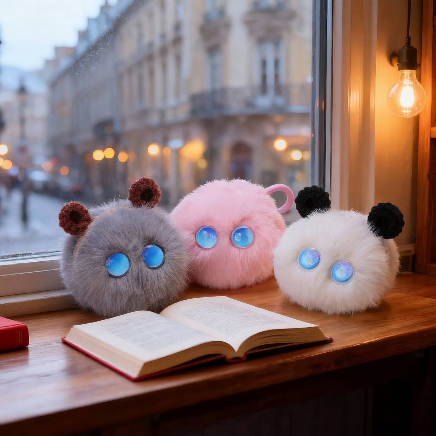 AI-Powered Plushie with Expressive Eyes · Healing Every Moment You Spend Alone