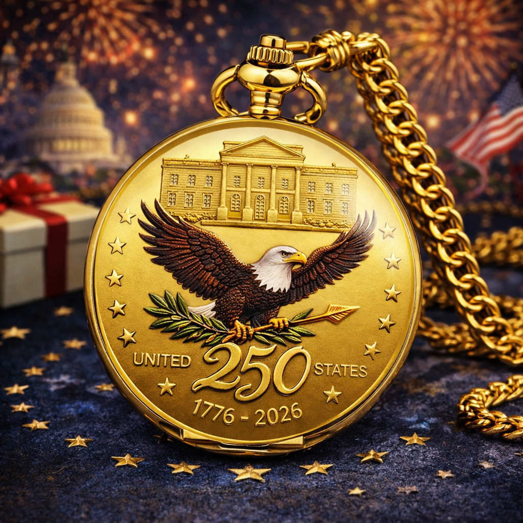 🇺🇸 250th Anniversary Commemorative Pocket Watch ⏱️