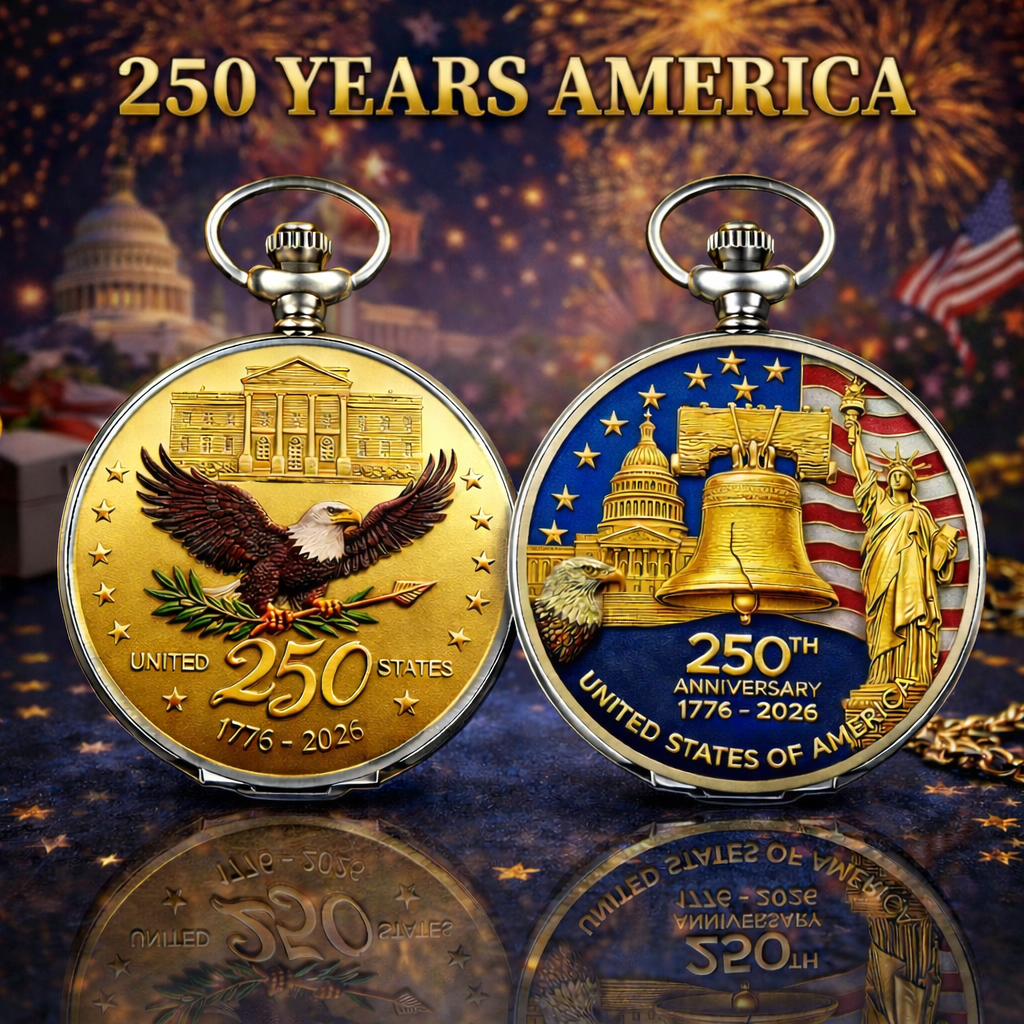 🇺🇸 250th Anniversary Commemorative Pocket Watch ⏱️