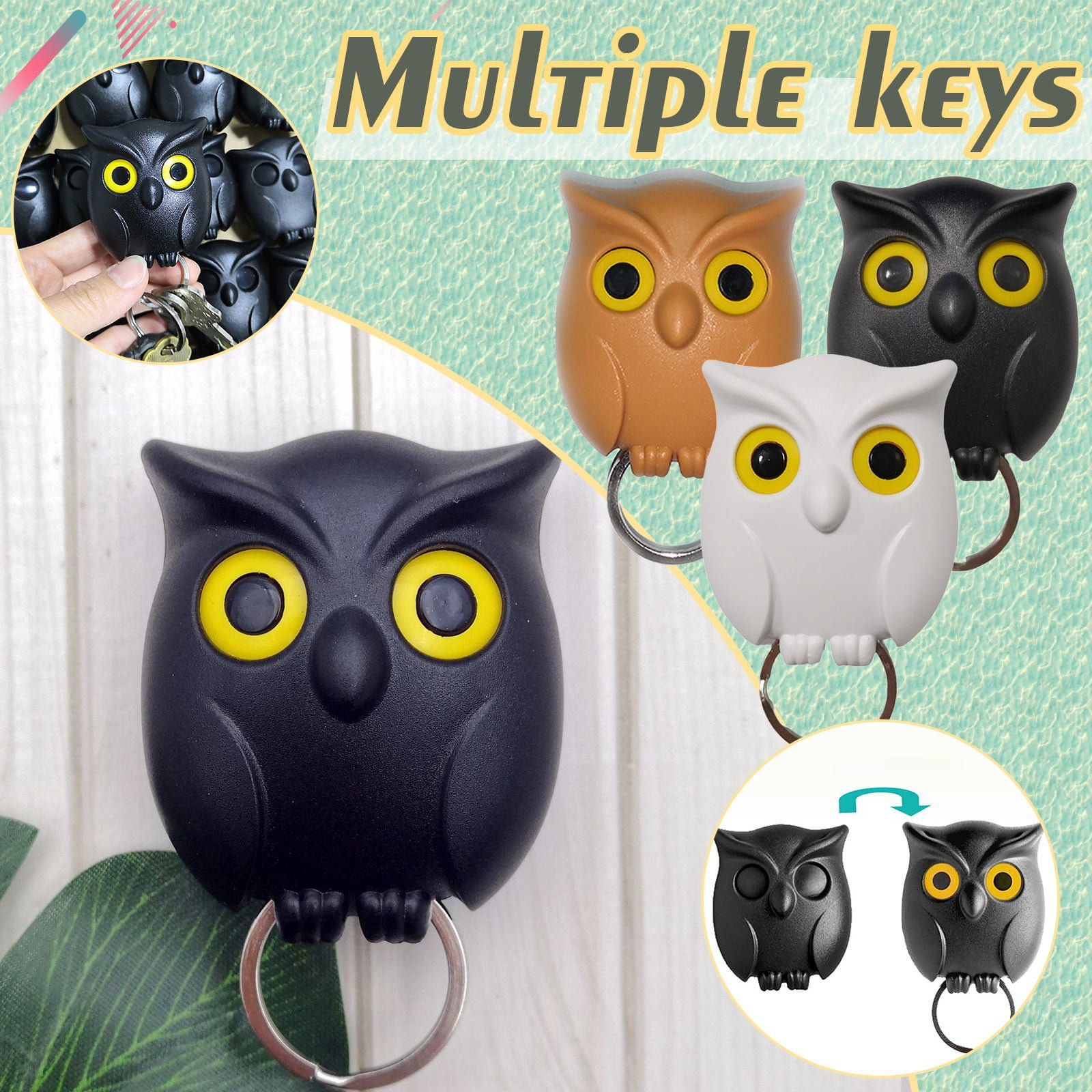 Sale Promotion 40% OFF🦉Cute Owl Key Holder（3 Pcs）