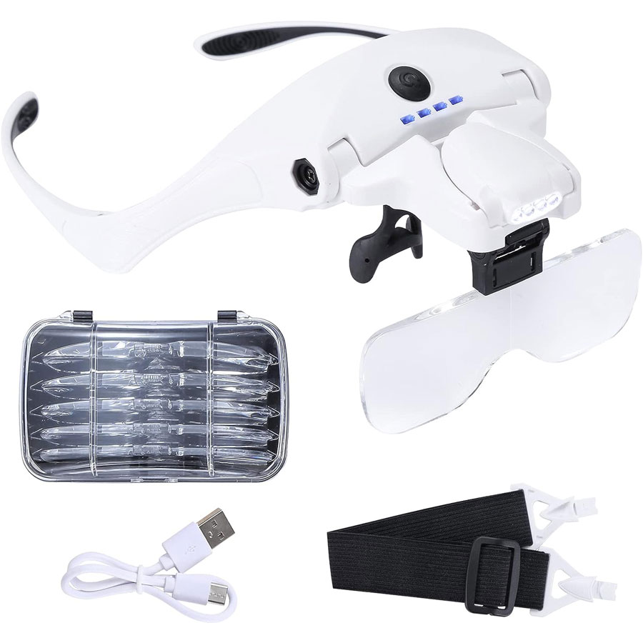 🔥LED Glasses Magnifier 