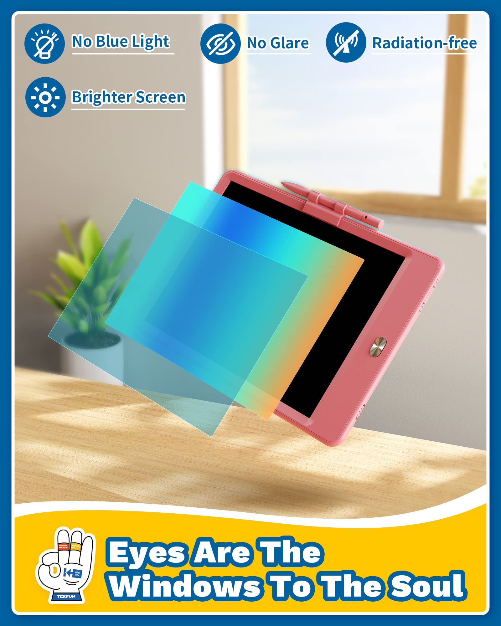  LED kids drawing board magic doodle board