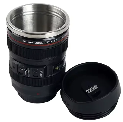 13.5oz Stainless steel Camera Lens Coffee Mug