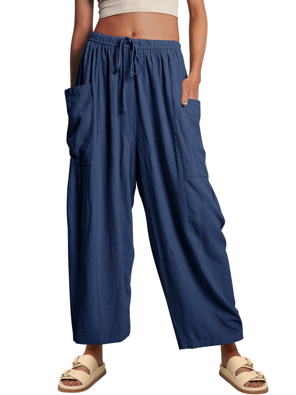 👖Women's Linen Casual Wide Leg Pants