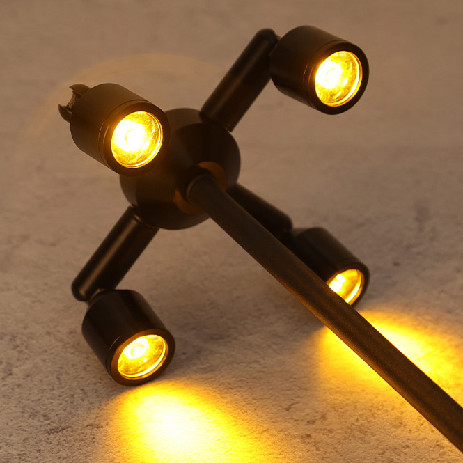 360° Cordless Metal Lamp 3 Color Stepless Dimming Up Nightstand Lamp