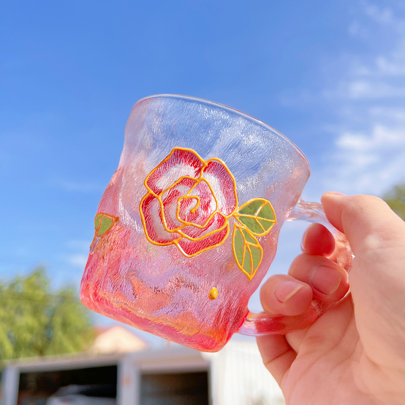 ❄️13.5oz Hand-painted Crystal Bloom Mug