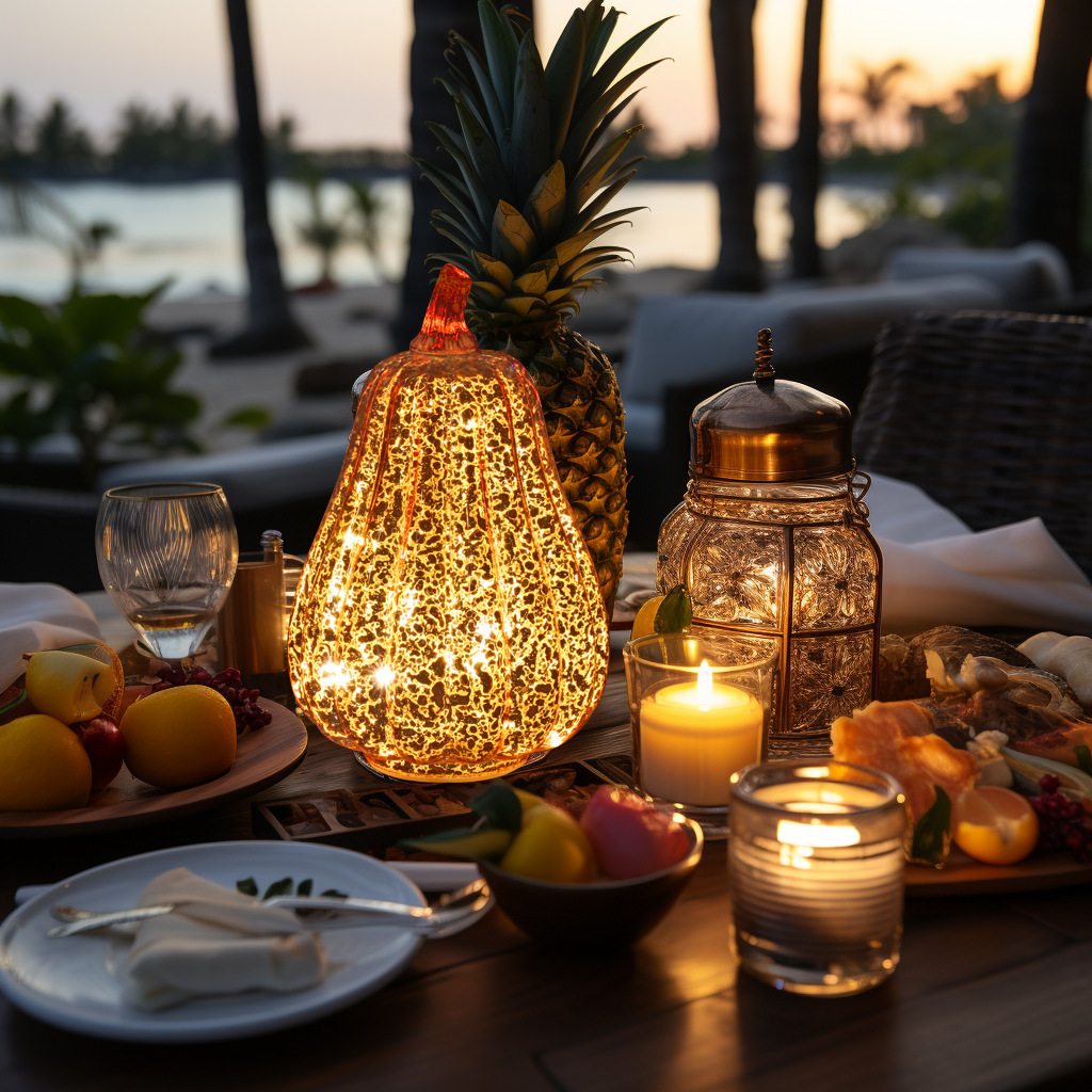 Glass Light-up Pumpkin Decoration Lights for Home