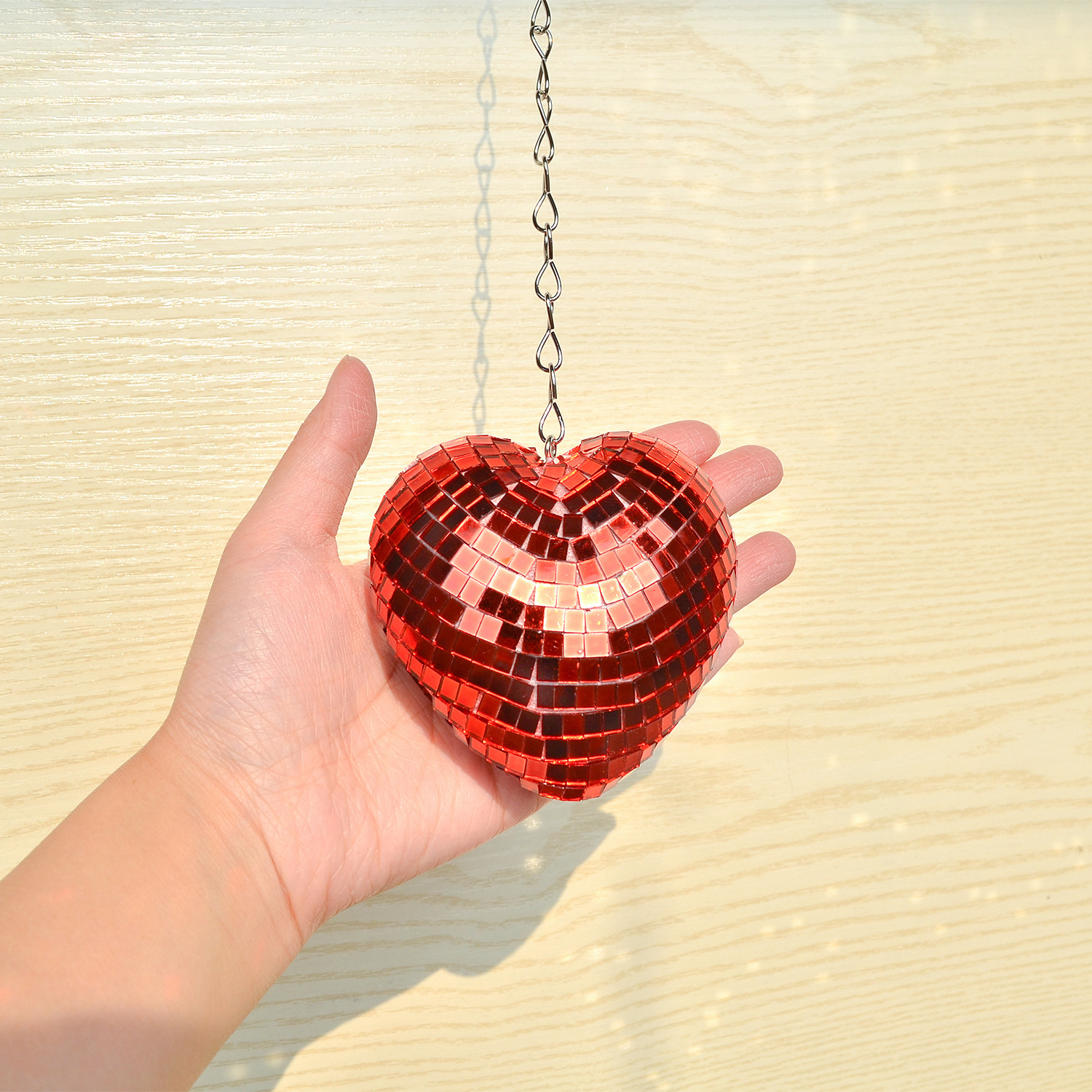 Retro Reflective Disco Heart Handmade Gifts