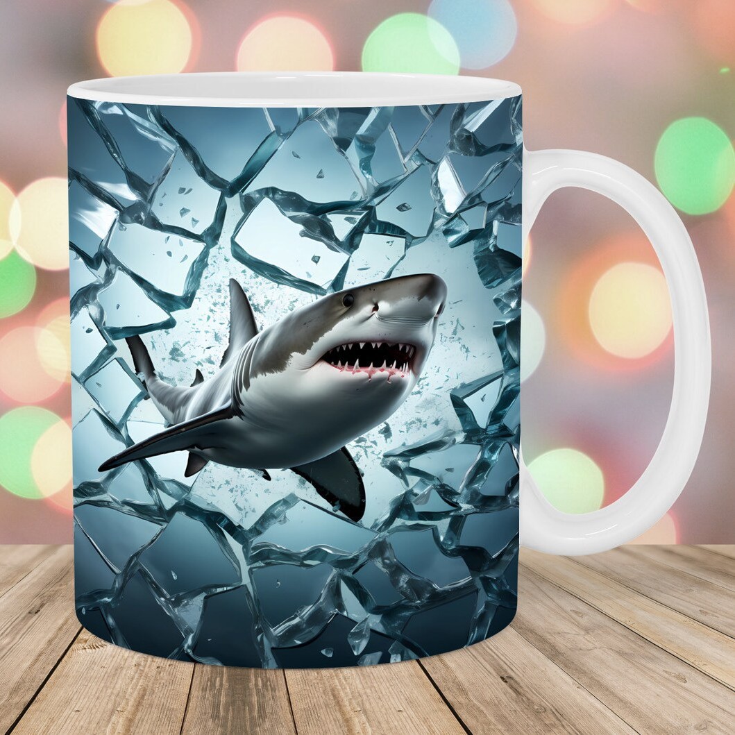 🦈☕Jaws 50th Anniversary 3D Shark Mug