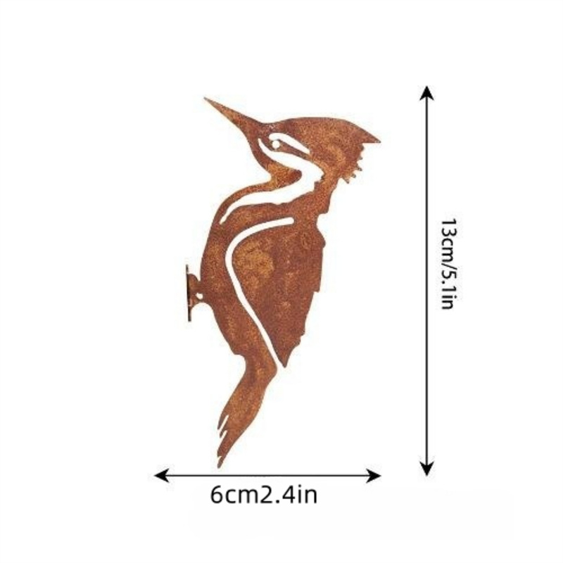 60% OFF - Rusty Metal Bird Silhouettes Garden Decoration