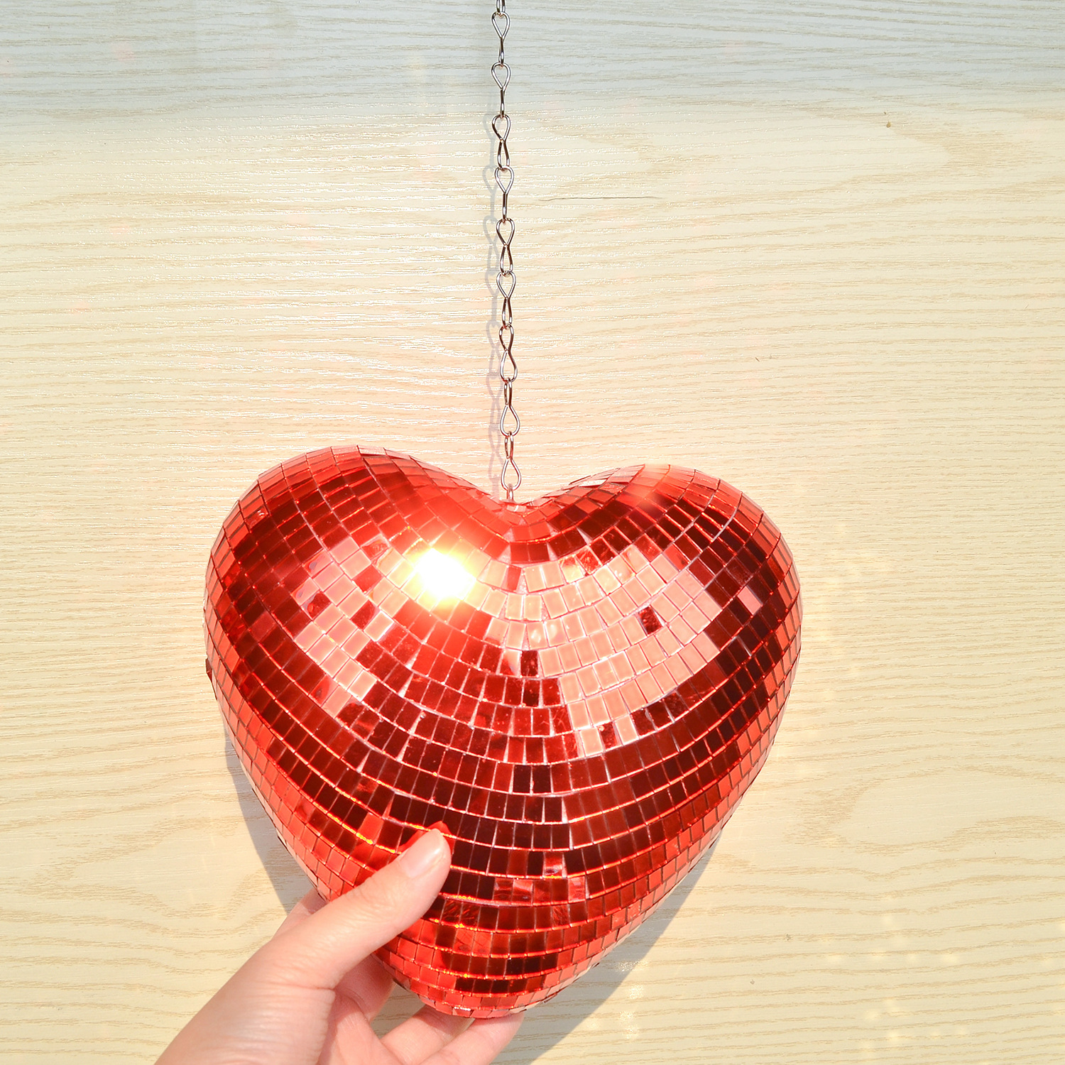 Retro Reflective Disco Heart Handmade Gifts