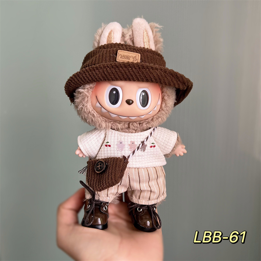 Labubu's Cozy Wardrobe-17cm Labubu Fashion Doll Clothes