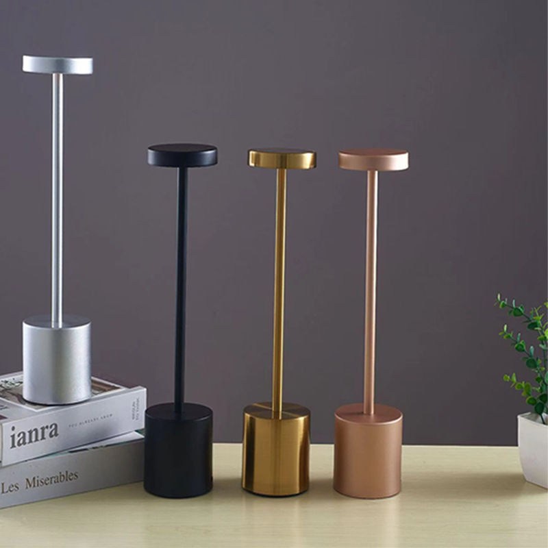 Cordless Dimmable Metal Table Lamp