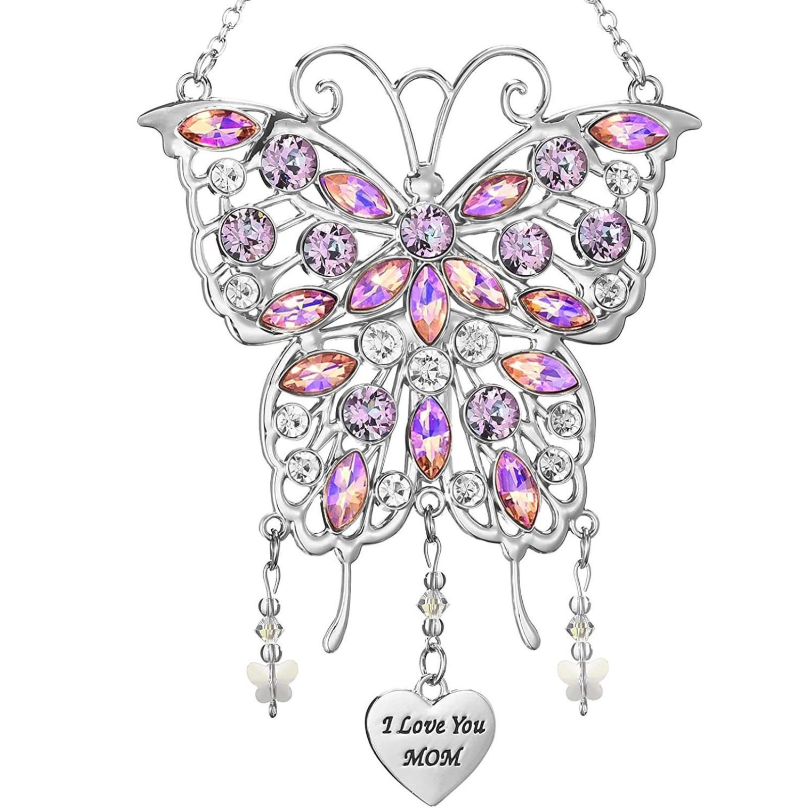 ​​Butterfly Elegance Meets Solar Magic | Mother's Day Garden Gift with Crystal Sparkle​​ ✨