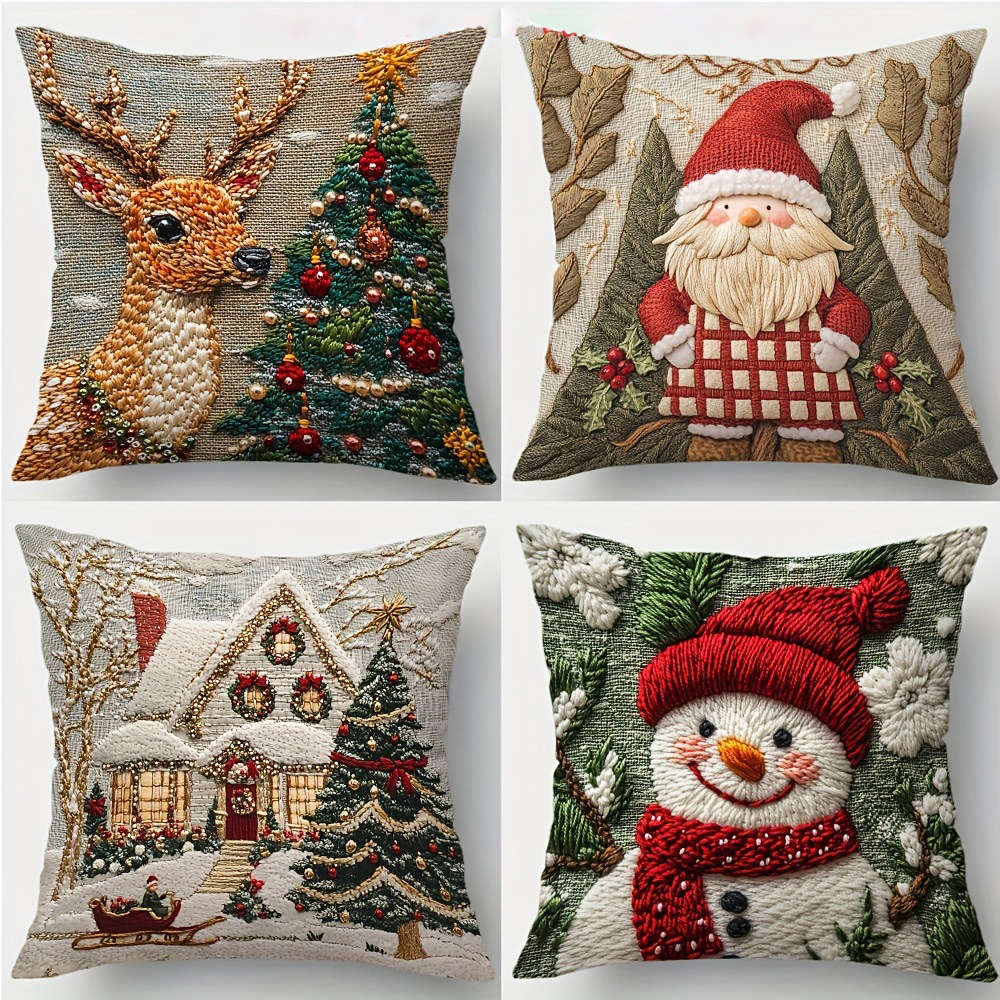 🏆 50K+ SOLD! 🎄 Luxury Christmas Style Pillow Cover