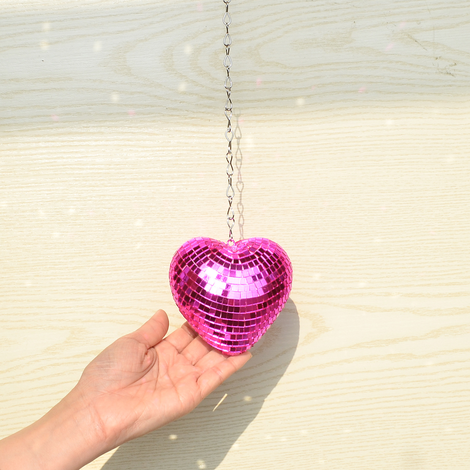 Retro Reflective Disco Heart Handmade Gifts