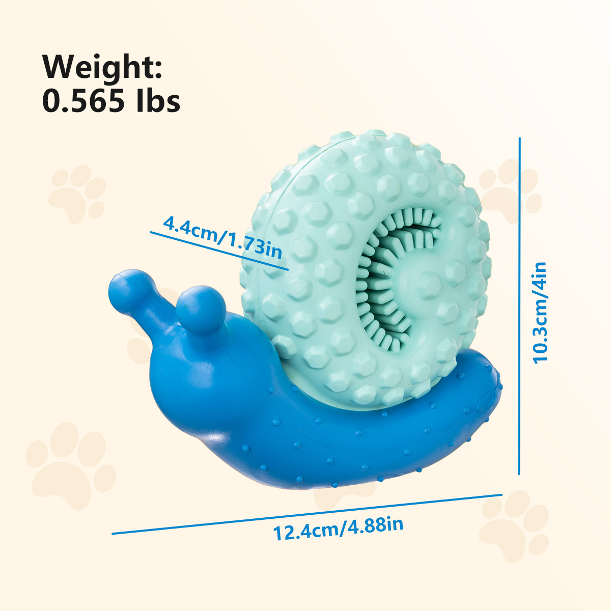  🐌✨Ultra-Durable Snail Chew Toy for Dogs | Natural Rubber Dental Care + Interactive Play!✨🐾