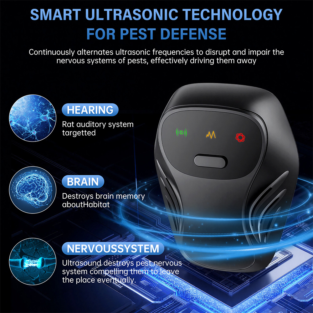 Ultrasonic Pest Repeller – Plug-In Pest Defense for Everyday Spaces 🛡️
