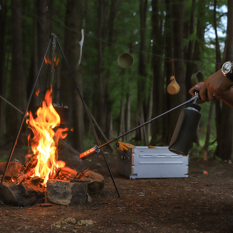 Removable 4-Stage Extended Propane Torch Burner Weed Torch