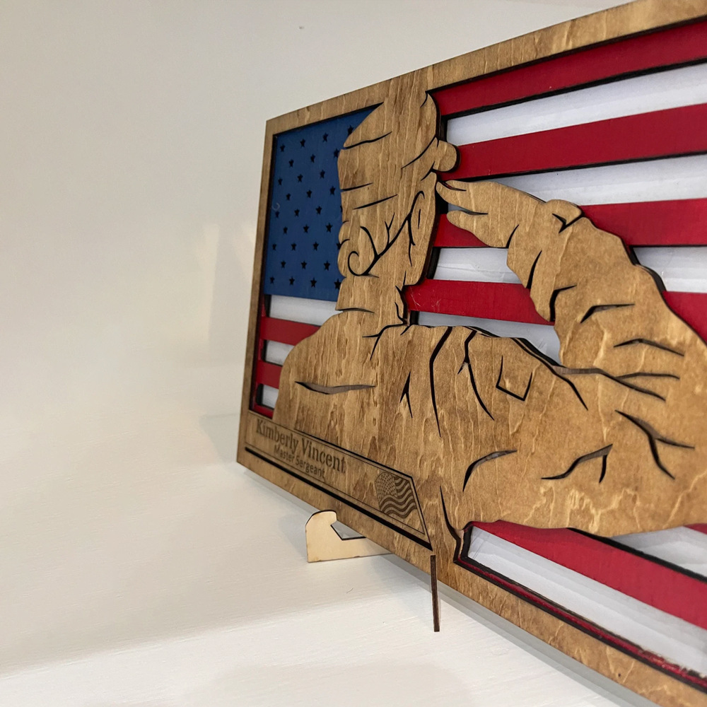 2025 Patriotic Wooden Tabletop Decor