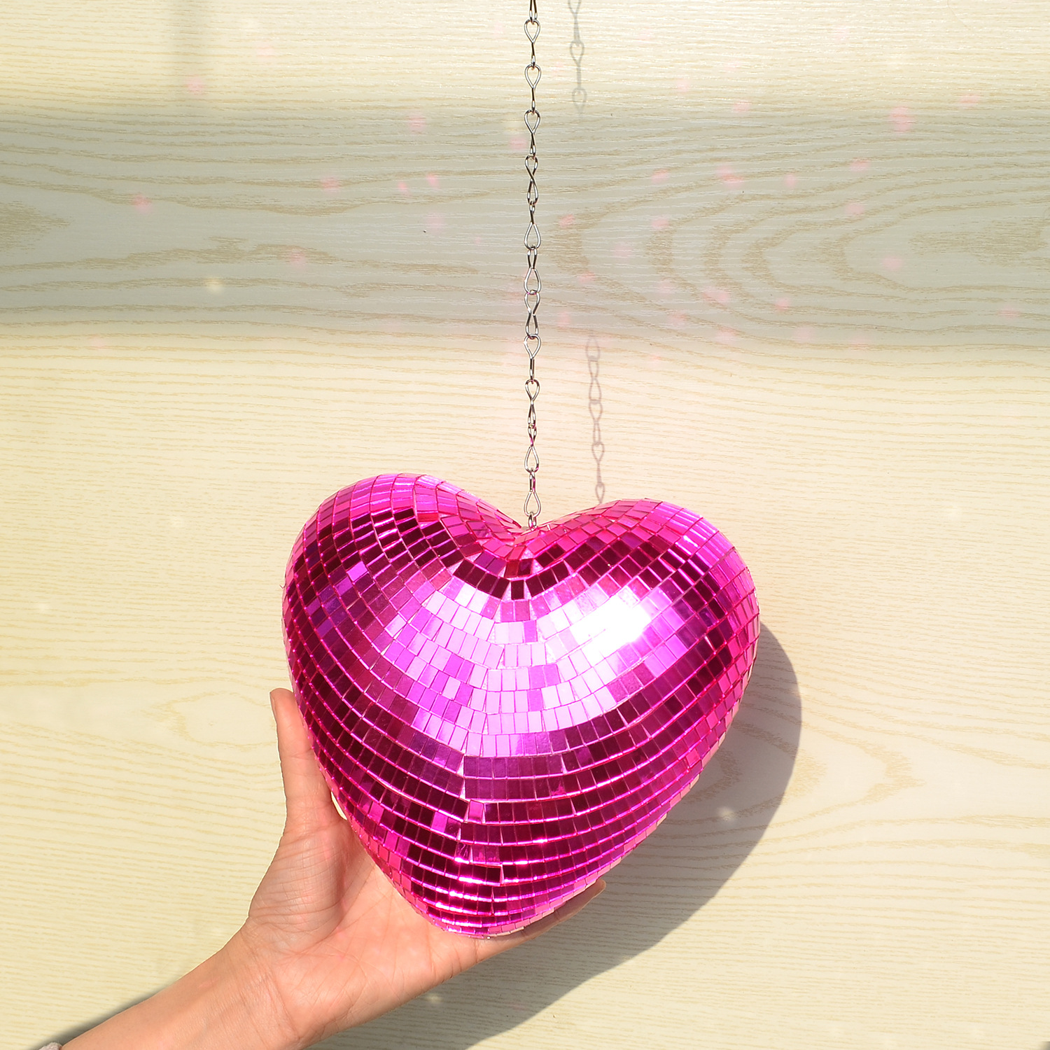 Retro Reflective Disco Heart Handmade Gifts