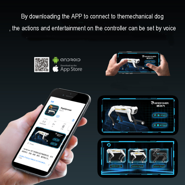2.4Ghz RC AI Intelligent Bionic Robot Dog