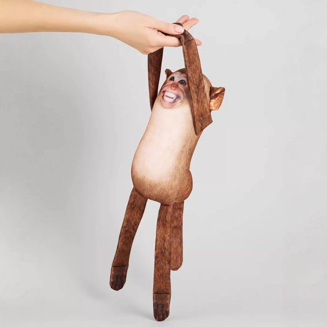 🐒❤️ Huggable Monkey Pillow Pal – Your Playful Cuddle Companion for Home, Travel & Beyond! 🛋️✈️