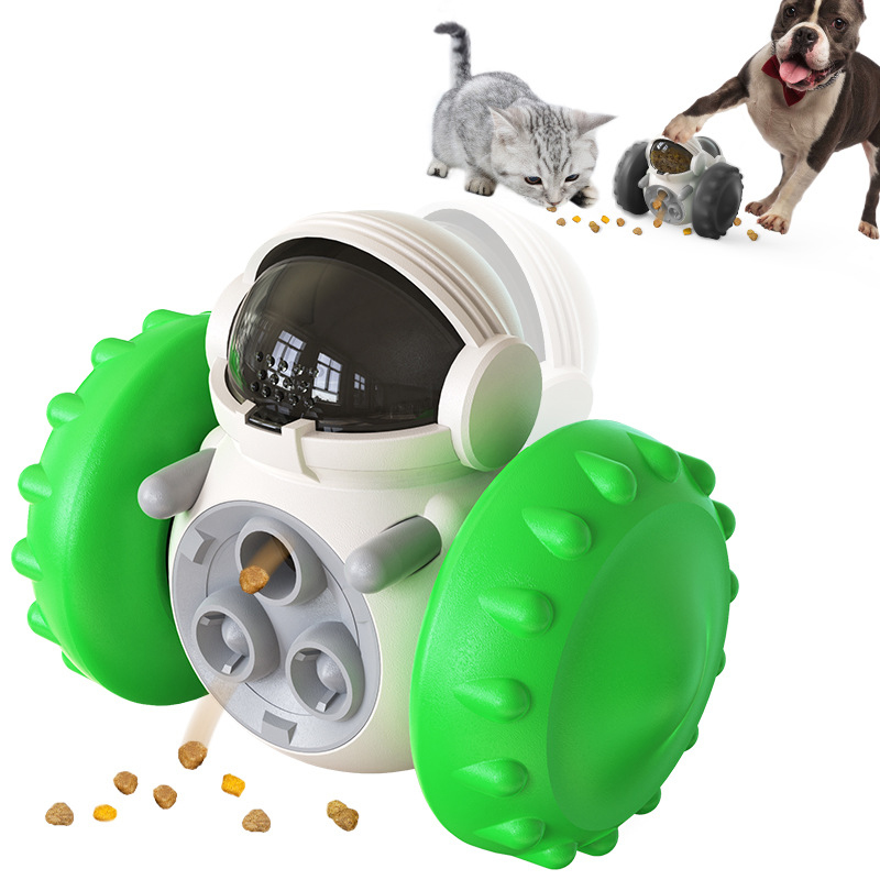 Pet Slow Feeder Tumbler Toy: Fun and Challenging Puzzle Toy for Dogs and Cats