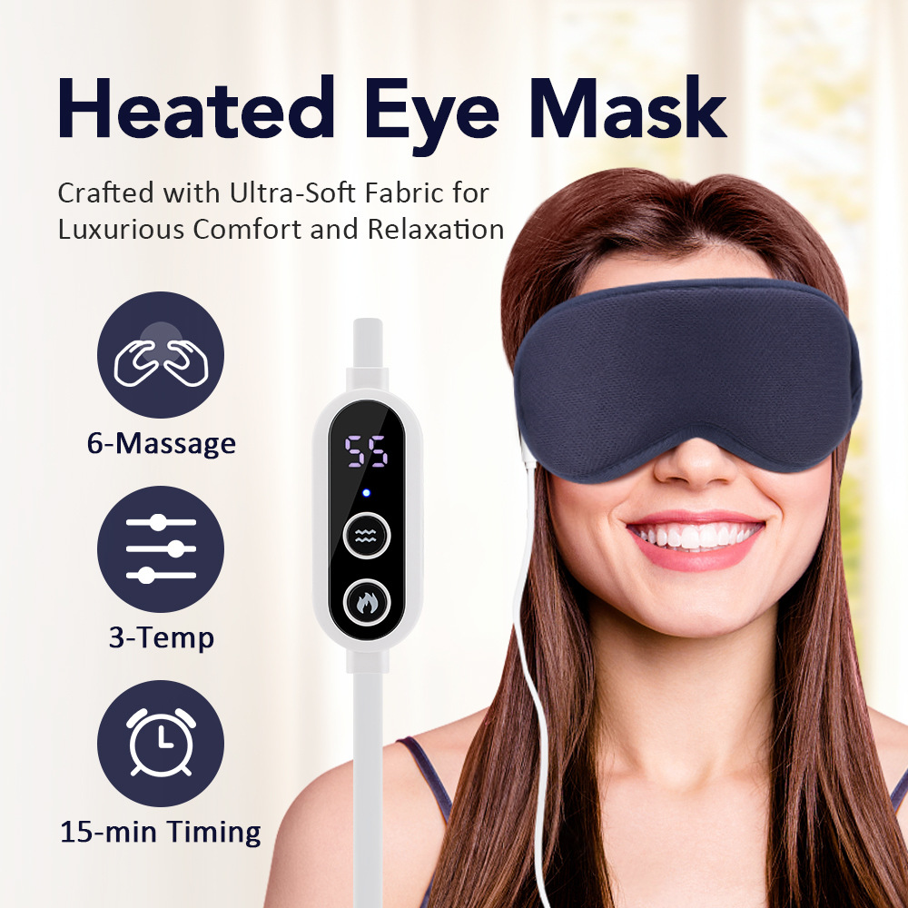 Eye Massager for Migraines Relief and Dry eyes with Heat