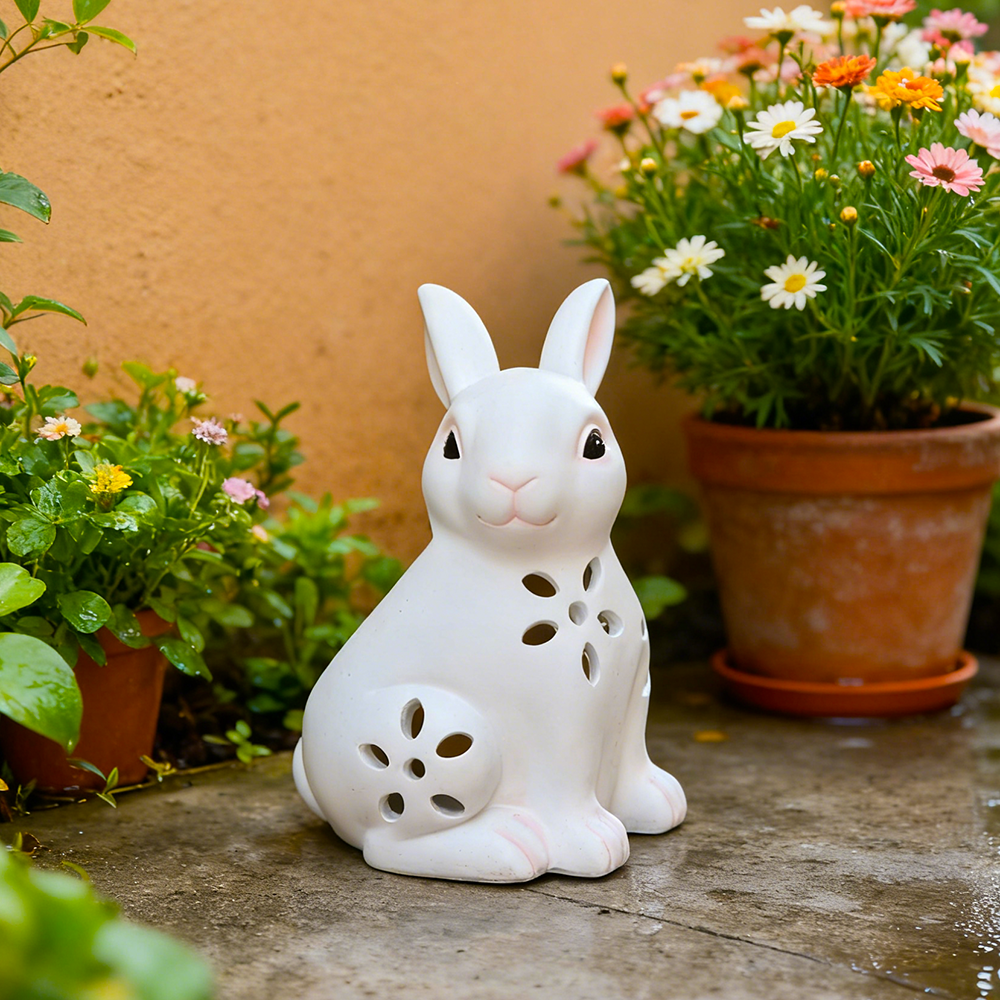 🐰☀️ Solar Easter Rabbit Garden Decor – Soft Glow for Spring & Beyond ☀️🐰