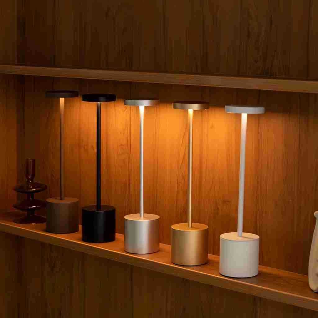 Cordless Dimmable Metal Table Lamp