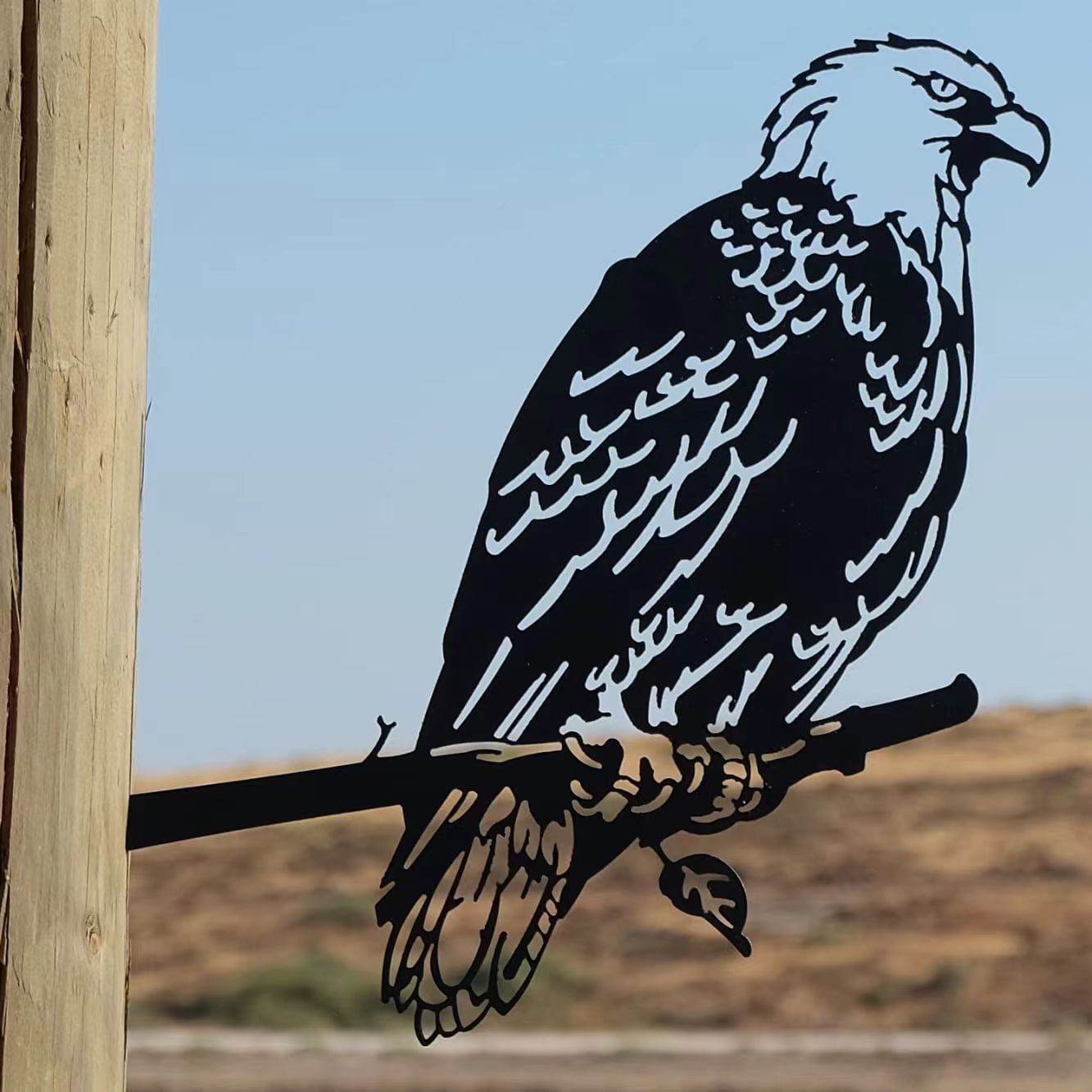 4th of July Patrioti Metal Eagle Flag Tree Stake