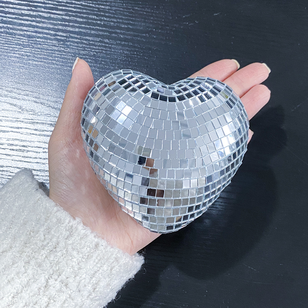 Retro Reflective Disco Heart Handmade Gifts