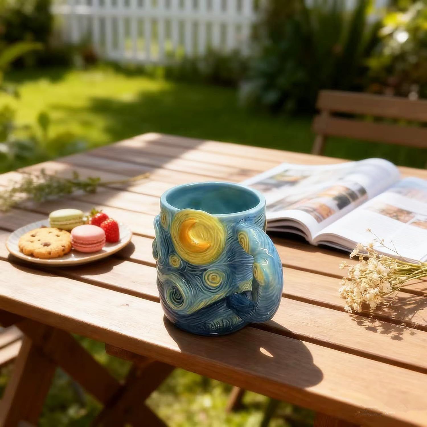 13oz 3D Handmade and Hand-painted Ceramic Coffee Mug