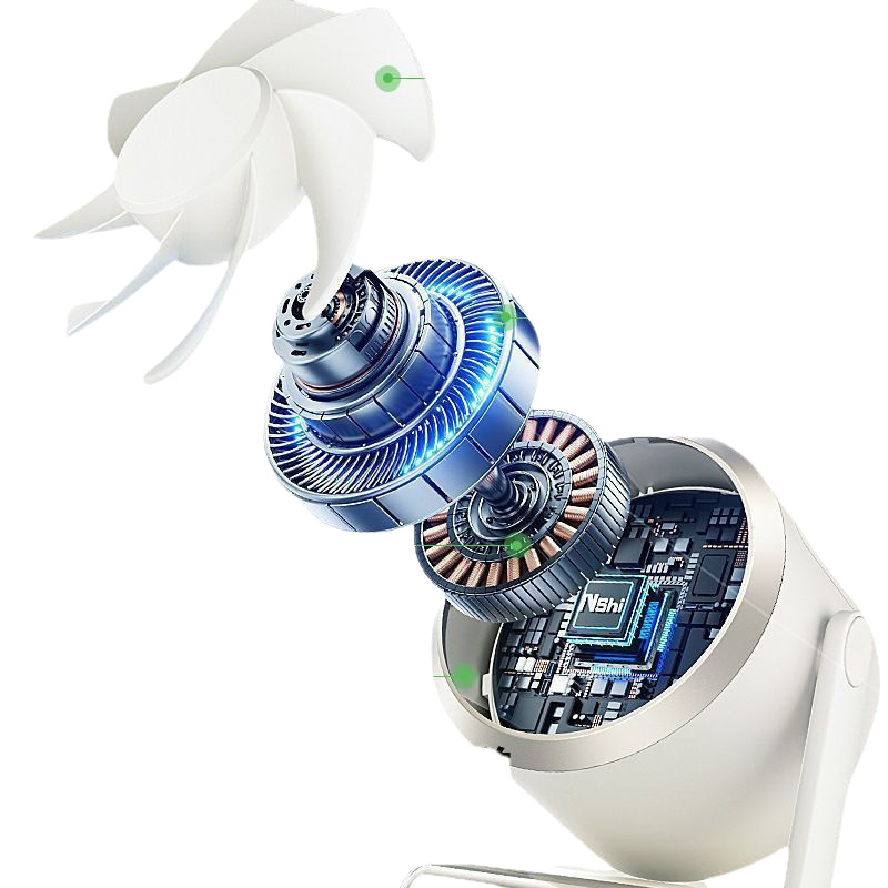 Cold Air Circulation Fan with Negative Ion Air Purification Function
