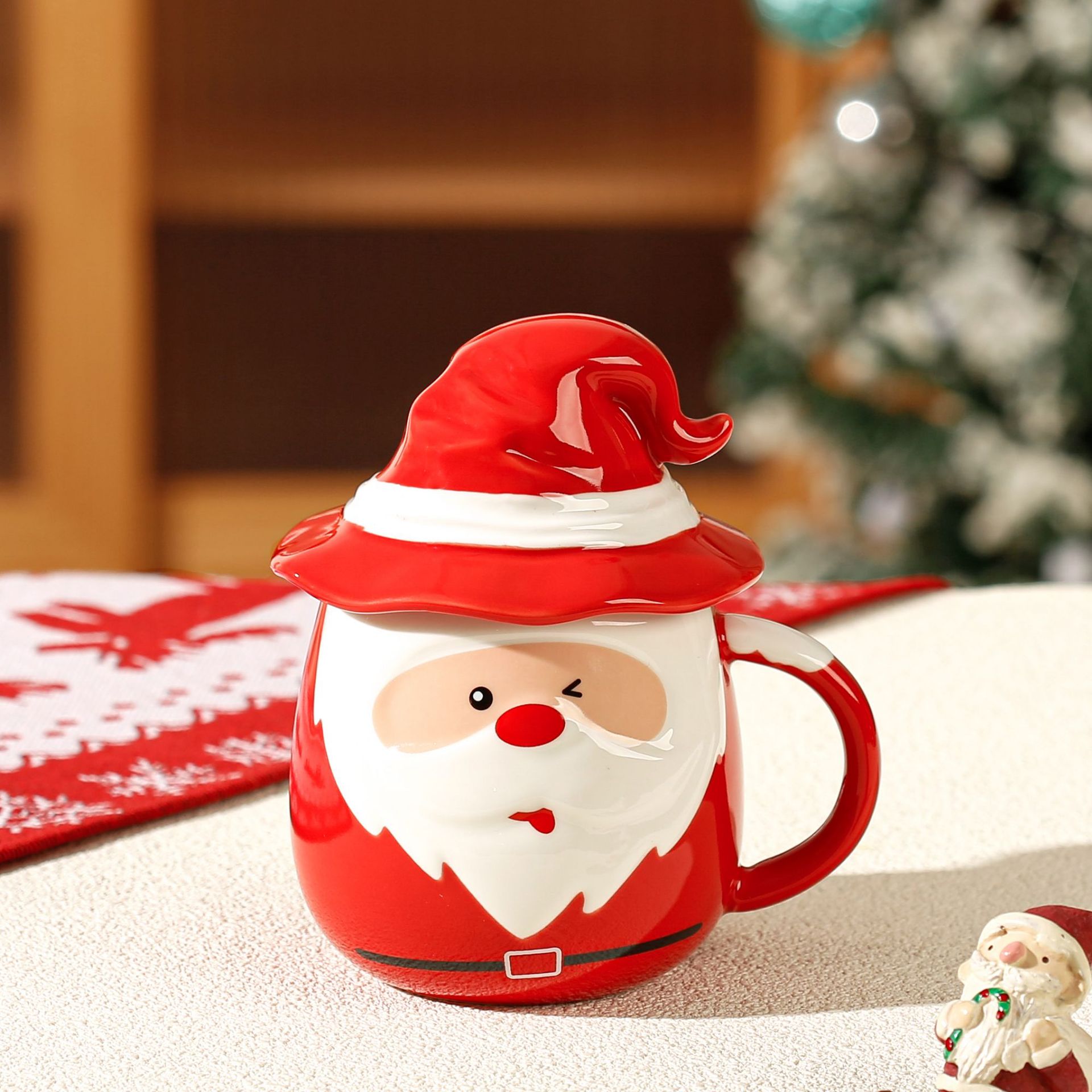 🎅☕ 16.9oz Santa Claus Ceramic Coffee Mug