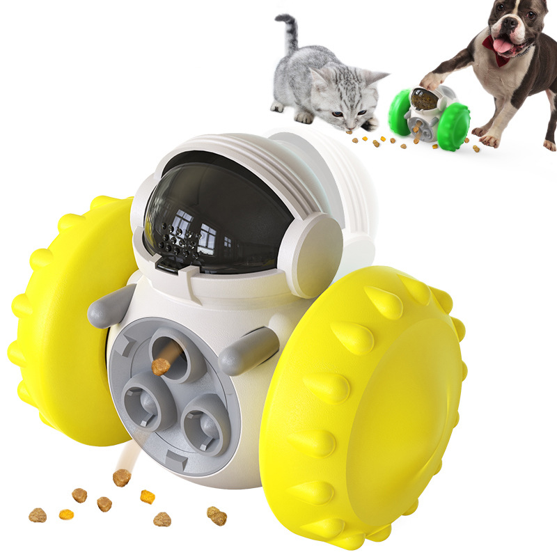 Pet Slow Feeder Tumbler Toy: Fun and Challenging Puzzle Toy for Dogs and Cats
