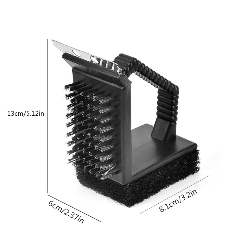 3 in 1 BBQ Grill Cleaner Brush With Scraper