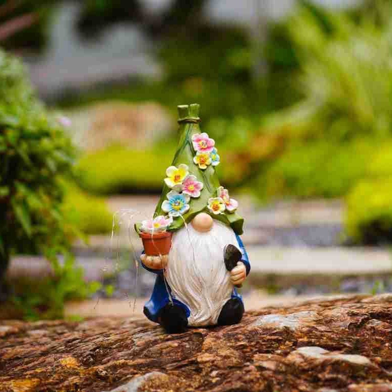 Spring Garden Gnomes Sculpture