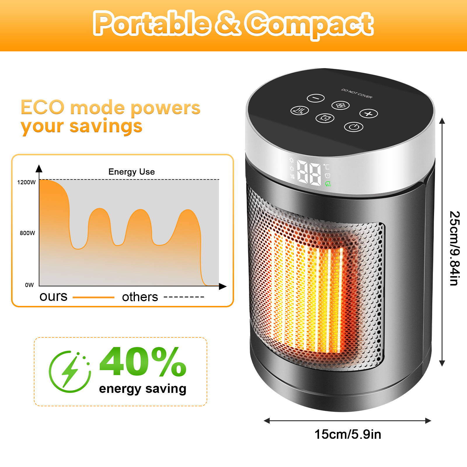 Portable Intelligent Temperature-Controlled High-Efficiency Heater